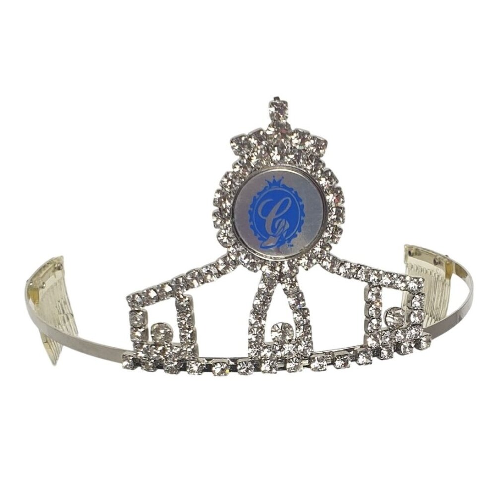 Cinderella Pageant Silver Rhinestone Tiara Comb Attachment Girls Costume Acc